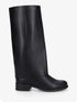 Bottes en simili effet pantalon - Noir - 5