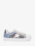 Sneakers en simili à détail étoile - Bleu - 5