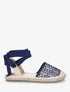 Espadrilles avec liens à nouer - Marine - 5