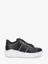 Sneakers à semelle texturée et empiècement métallique - Noir - 1