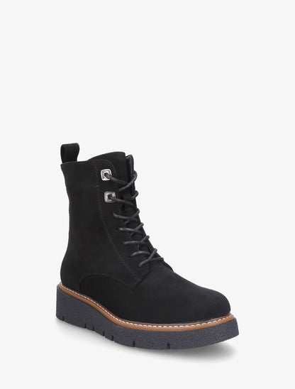 Bottines montantes en suédine - Noir - 2