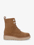 Bottines montantes en suédine - Camel - 5