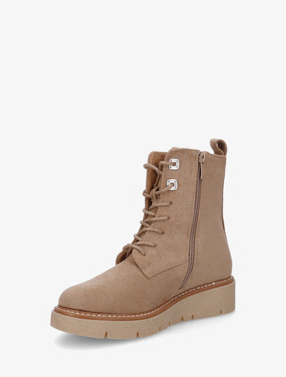 Bottines montantes en suédine - Taupe - 3
