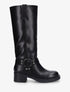 Bottes unies en simili - Noir - 5