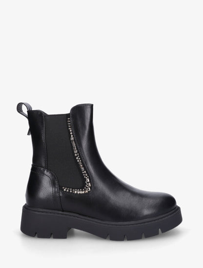 Chelsea boots à chevilles ornées de clous - Noir - 1