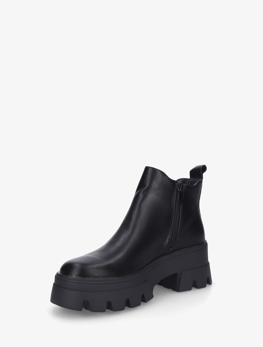 Chelsea boots à semelle crantée - Noir - 3