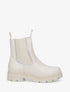 Bottines chelsea à détail irisé - Crème - 1