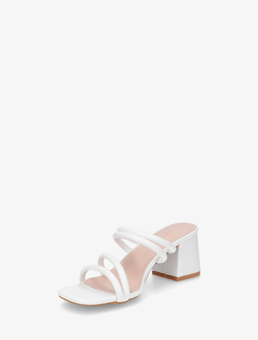 Mules à talon et multibrides - Blanc - 3