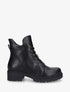 Bottines montantes à empiècement bijou strassé - Noir - 1