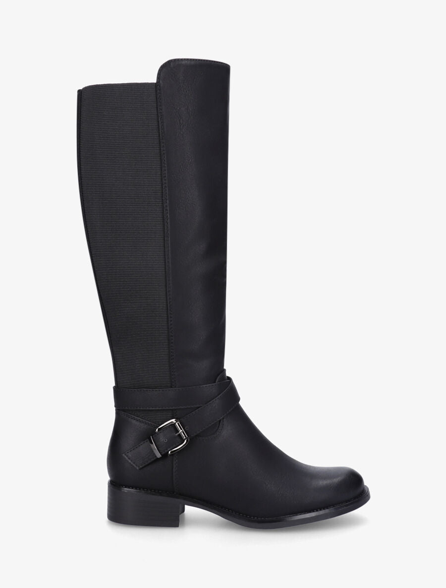 Bottes unies élastiquées - Noir - 5
