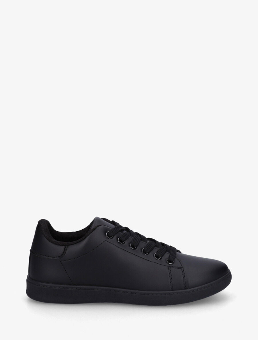 Sneakers plates basiques - Noir - 5