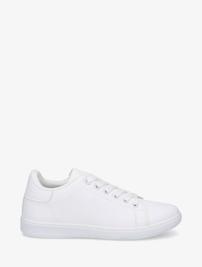 Sneakers plates basiques - Blanc - 5