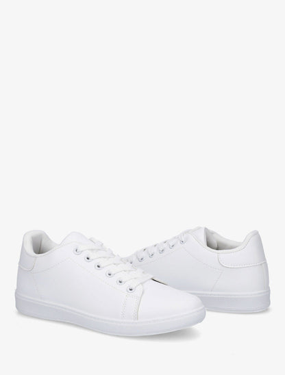 Sneakers plates basiques - Blanc - 4