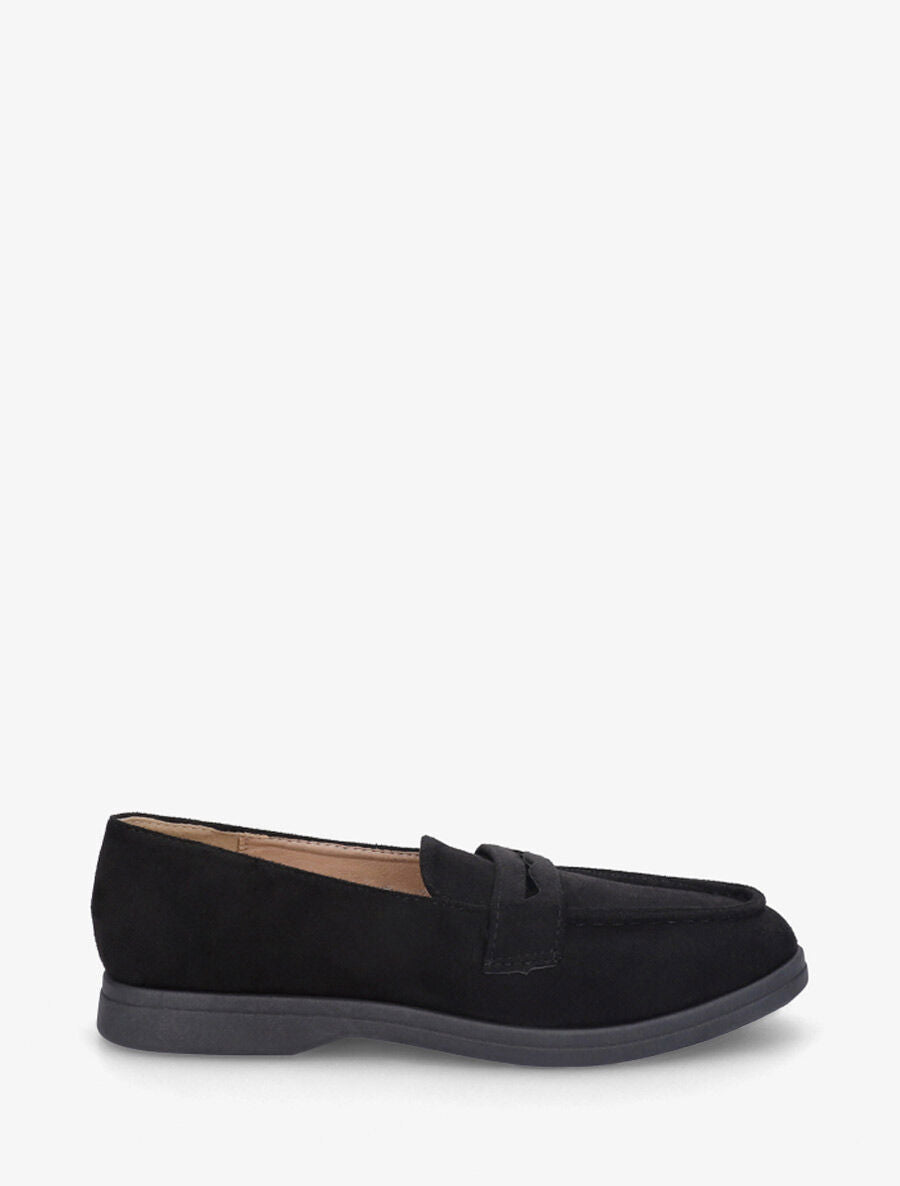 Mocassins en suédine - Noir - 5