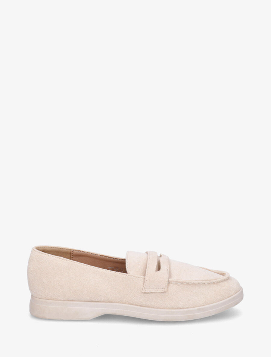 Mocassins en suédine - Beige - 5