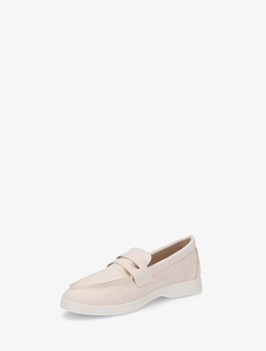 Mocassins en suédine - Beige - 3