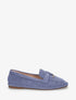 Mocassins en suédine à semelle plate - Bleu - 1