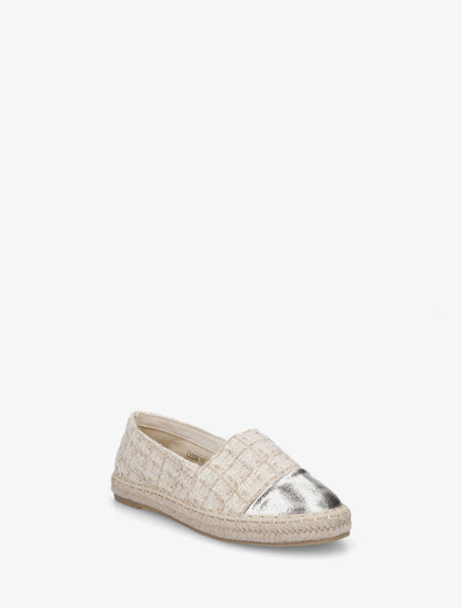 Espadrilles plates effet tweed - Beige - 2