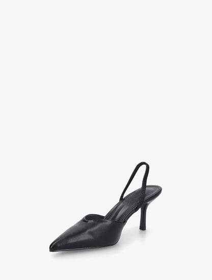 Escarpins à bouts pointus et bride élastiquée - Noir - 3