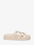 Claquettes cloutées style spartiates - Beige - 1