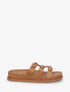 Claquettes cloutées style spartiates - Camel - 5