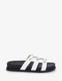 Claquettes cloutées style spartiates - Blanc - 1