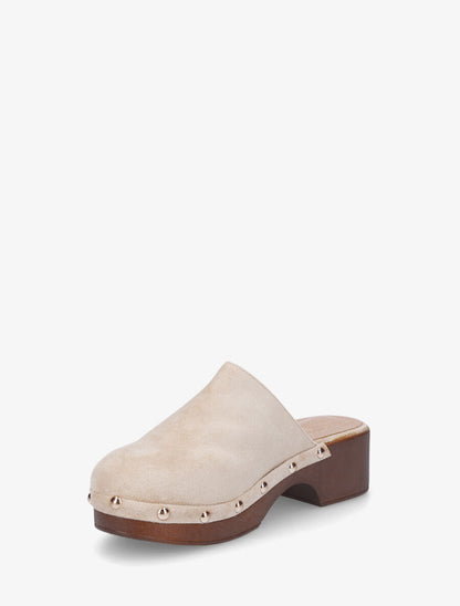 Sabots en suédine - Beige - 3