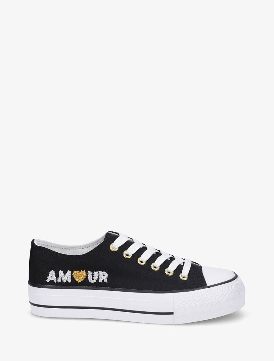 Tennis basse amour - Noir - 1
