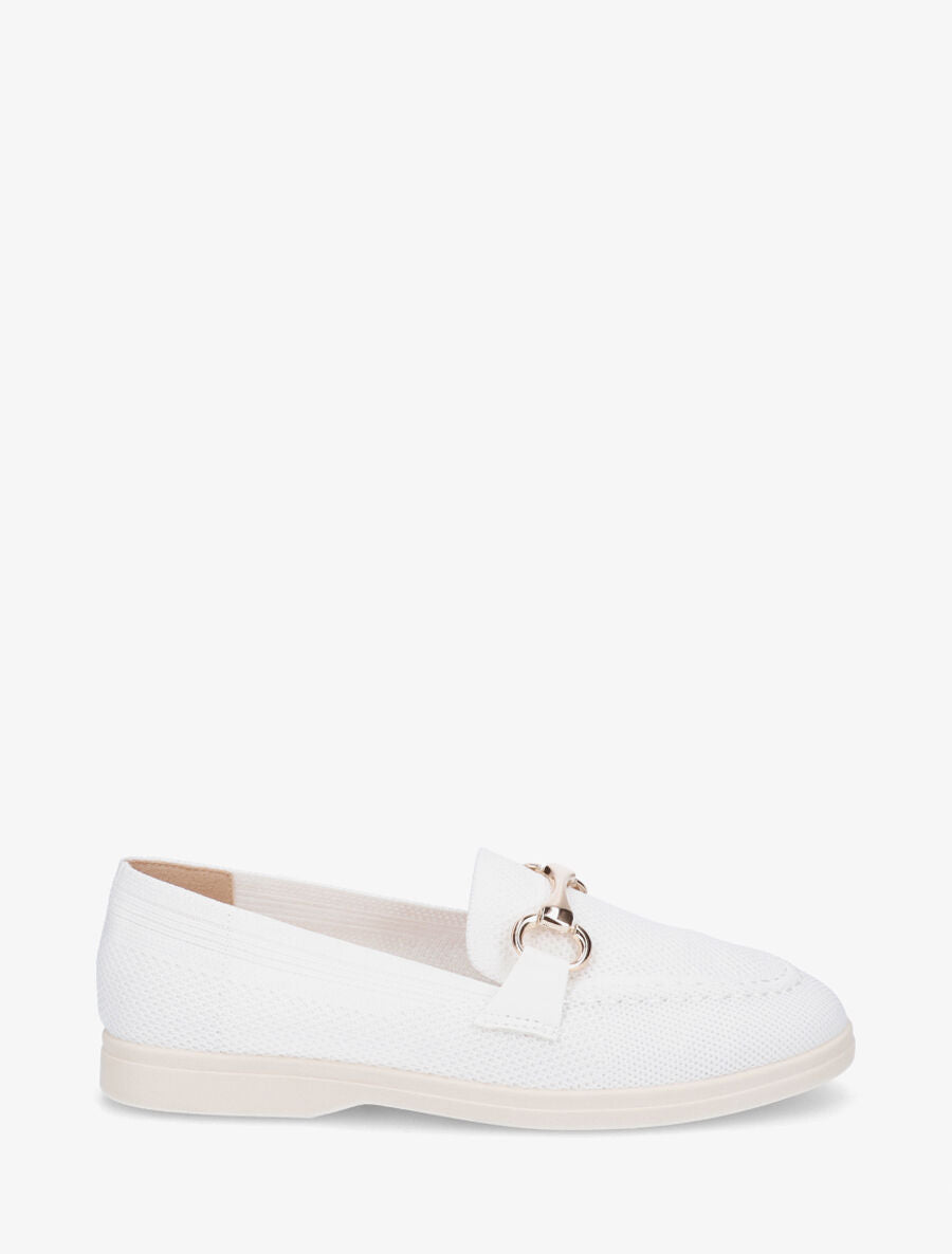 Mocassins souples en maille - Blanc - 1