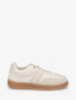 Sneakers à empiècement effet nubuck - Beige - 5