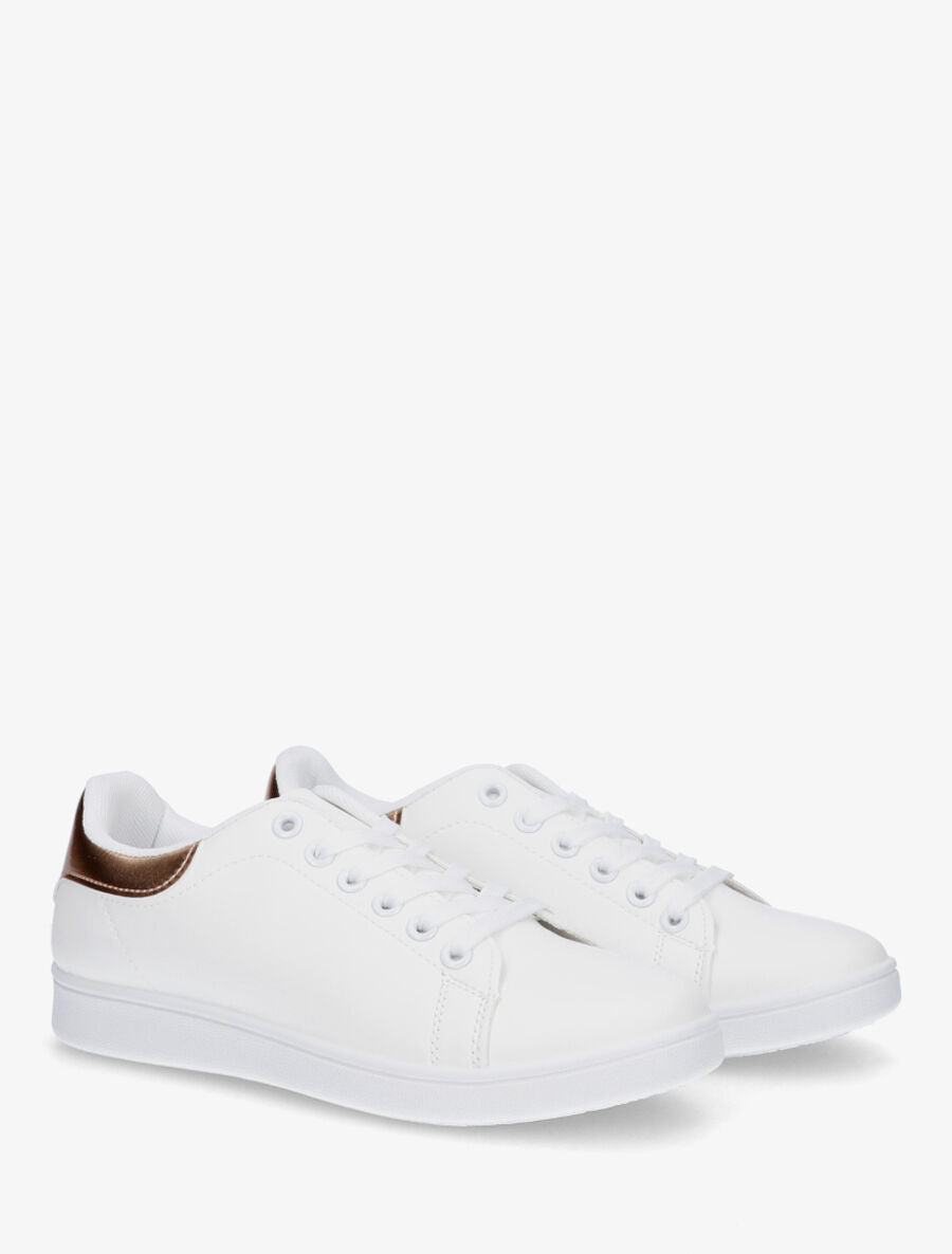 Sneakers classiques en simili - Rose gold - 4