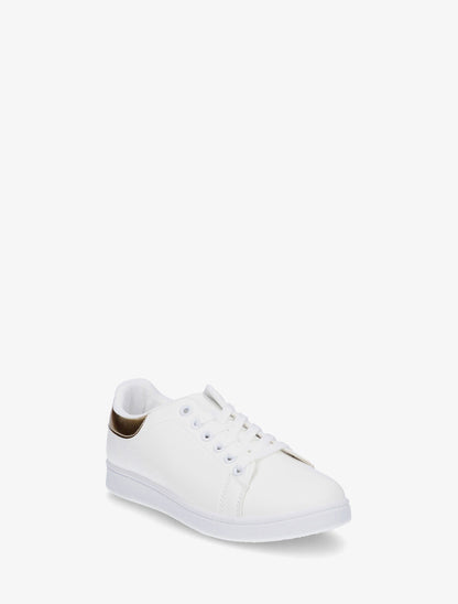 Sneakers classiques en simili - Or - 2