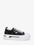 Sneakers unies à plaforme - Noir - 1