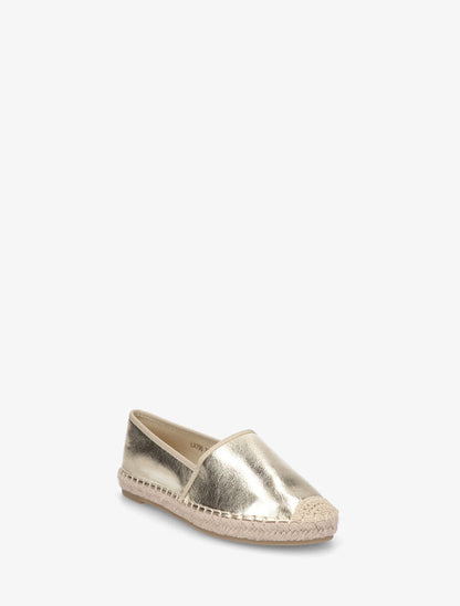 Espadrilles plates en simili nacré - Or - 2