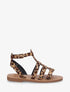 Nu-pieds cloutées style spartiate - Camel - 1