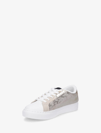 Sneakers en simili à motif étoile - Or - 3