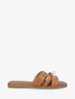 Claquettes en simili à empiècement métal - Camel - 1