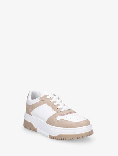 Baskets classiques en simili - Beige rosé - 2
