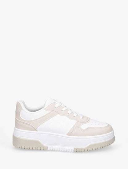Baskets classiques en simili - Beige - 1