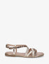 Nu-pieds croisés à tresses - Or - 1