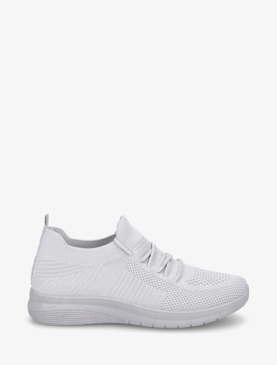 Baskets en mesh style running - Gris clair - 1