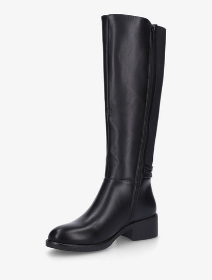 Bottes élastiquées à double boucles - Noir - 3