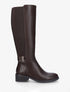 Bottes élastiquées à double boucles - Marron - 1