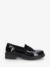 Mocassins vernis en simili - Noir - 1