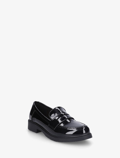 Mocassins vernis en simili - Noir - 2