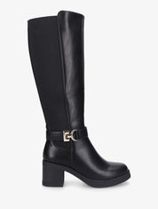 Bottes élastiquées à boucle - Noir - 1