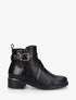 Bottines à contrefort croco - Noir - 1