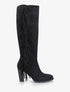 Bottes en suédine à franges - Noir - 1