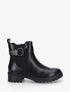 Bottines à boucle et semelle crantée - Noir - 1