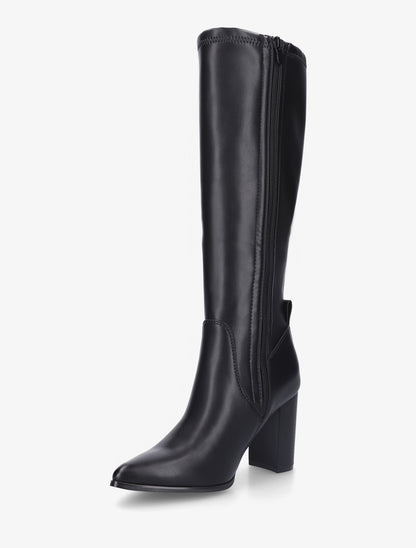 Bottes en simili à bout pointu - Noir - 3